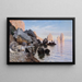 Coastal scene at Capri - Harald Jerichau — framed artwork on a wall