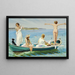 Young girls bathing - Harald Slott-Møller — framed artwork on a wall