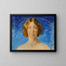 Portrait of the painter Bertha Dorph - Harald Slott-Møller — framed artwork on a wall