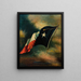Texas Flag Painting - Harco Schutter — framed artwork on a wall