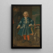 Portrait of Diederik van Hemert Seigneur de Babyloninbroek at the age of six - Harmanus Serin — framed artwork on a wall