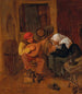 an interior with peasants making music - Harmen Hals — artwork view