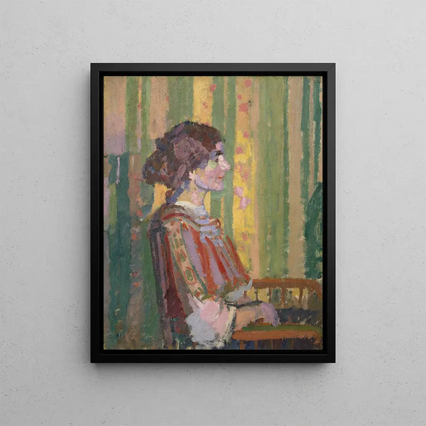 Stanislawa de Karlowska - Harold Gilman — framed artwork on a wall