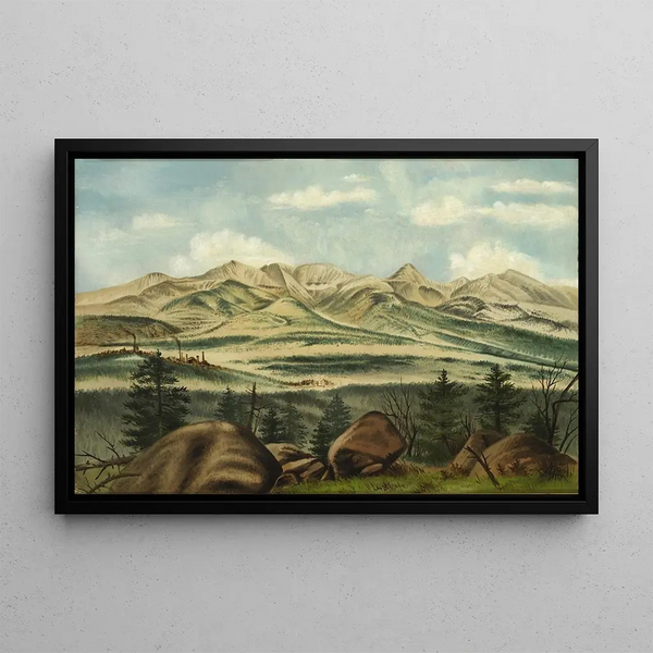 Leadville Colorado Painting - Harriet A. Harris — framed artwork on a wall