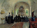 La Sainte Communion célébrée dans l'église de Stange - Harriet Backer — artwork view