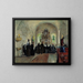 La Sainte Communion célébrée dans l'église de Stange - Harriet Backer — framed artwork on a wall