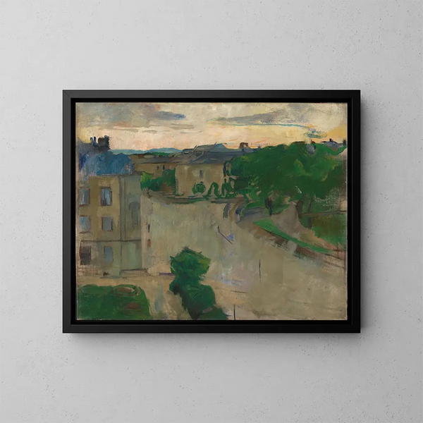 Vue de mon balcon, Hansteensgate - Harriet Backer — framed artwork on a wall