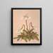 Snow Lady's Slipper - Harriet Stewart Miner — framed artwork on a wall