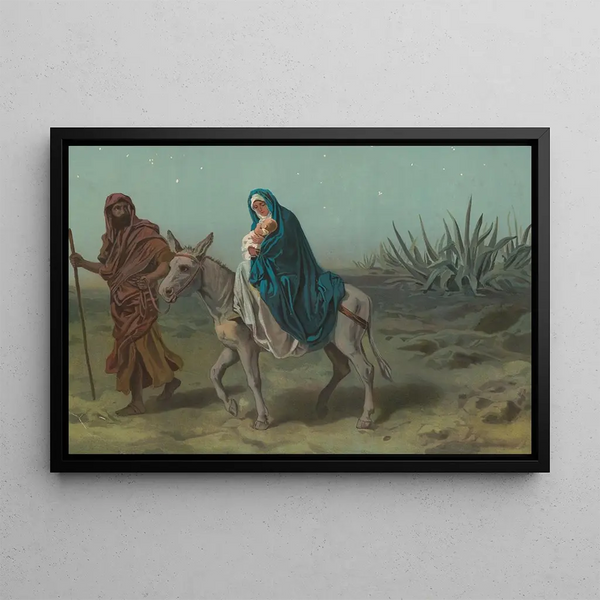 Flight into Egypt - Harris Jones Co — framed artwork on a wall