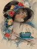 Tea in the Afternoon - Harrison Fisher — artwork view
