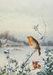 Winter A robin and a wren - Harry Bright — artwork view