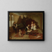 Children playing - Harry Brooker — framed artwork on a wall