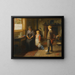 Counting Money - Harry Brooker — framed artwork on a wall