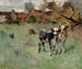 Deux vaches dans un pré - Harry Ives Thompson — artwork view