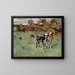 Deux vaches dans un pré - Harry Ives Thompson — framed artwork on a wall