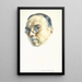 Head of an Old Man - Harry Linley Richardson — framed artwork on a wall