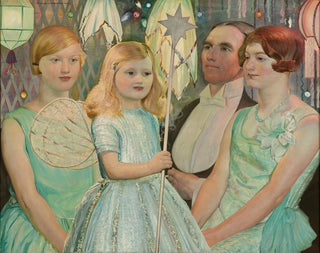in festive costume - Harry Linley Richardson — artwork view