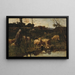Landscape Painting with Sheep, Picardy - Harry Thompson — framed artwork on a wall