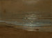 Beach and waves in moonlight - Harry Van der Weyden — artwork view