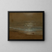 Beach and waves in moonlight - Harry Van der Weyden — framed artwork on a wall
