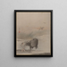 Boy with a Cow by the Riverbank - Hashimoto Gahō — framed artwork on a wall