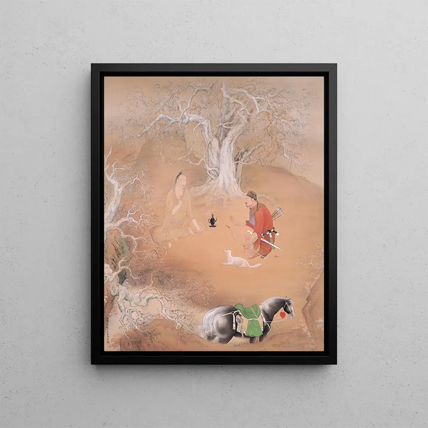 Spring Day Painting - Hashimoto Kansetsu — framed artwork on a wall