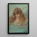 Woman among the Fish - Haskell Coffin — framed artwork on a wall