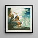 High Sea Painting - Eva Auld Watson — framed artwork on a wall