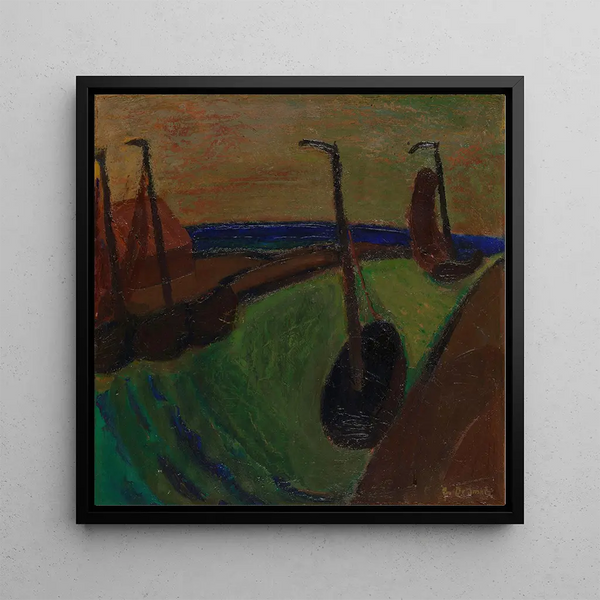 Havre Painting - Gustave De Smet — framed artwork on a wall