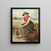 Waiting for the boats - Haynes King — framed artwork on a wall
