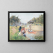 A summer day at Marlow Lock - Hector Caffieri — framed artwork on a wall