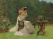 Two women in a garden - Hector Caffieri — artwork view