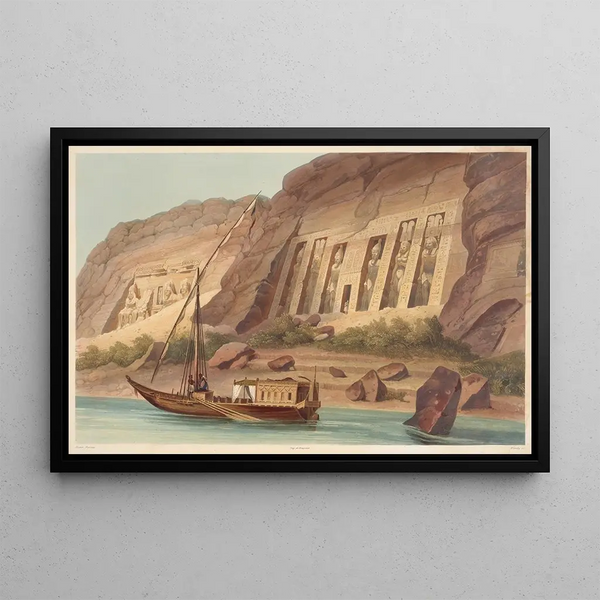 Ibsamboul Painting - Hector Horeau — framed artwork on a wall
