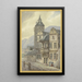Old houses and a tower - Hector von Günderrode — framed artwork on a wall