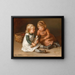 Visit to the Doll - Hedwig Friedländer — framed artwork on a wall
