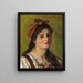 Portrait of a Girl - Hedwig Mechle-Grossmann — framed artwork on a wall