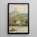 La Villa Artaria at Lake Como - Heinrich Adam — framed artwork on a wall