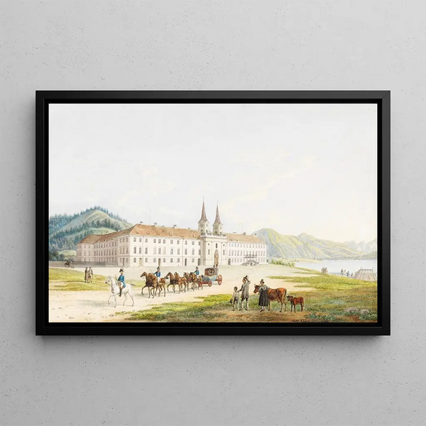 Château de Tegernsee - Heinrich Adam — framed artwork on a wall