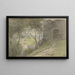 View of Falkenstein with the Ruin and the Church in the Valley - Heinrich Adolf Valentin Hoffmann — framed artwork on a wall