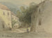 View of a village road - Heinrich Adolf Valentin Hoffmann — artwork view