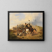 Scene of fall - Heinrich Ambros Eckert — framed artwork on a wall