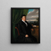 Portrait Burckhardt-Bischoff - Heinrich Beltz — framed artwork on a wall
