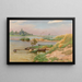 Open River Landscape Painting - Heinrich Böhmer — framed artwork on a wall