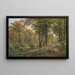 Clearings with Deer - Heinrich Böhmer — framed artwork on a wall