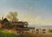 the Lake of Starnberg with a view of the Wetterstein massif - Heinrich Bürkel — artwork view