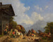 Rixe devant l'auberge - Heinrich Bürkel — artwork view