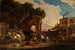Scene in front of an Italian Osteria - Heinrich Bürkel — artwork view