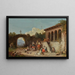 Soupe populaire au monastère - Heinrich Bürkel — framed artwork on a wall