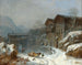 Winter at Rattenberg - Heinrich Bürkel — artwork view