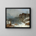 Winter at Rattenberg - Heinrich Bürkel — framed artwork on a wall